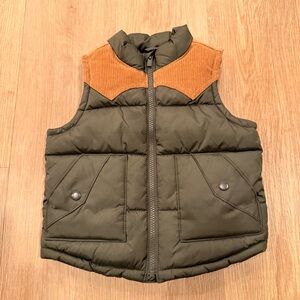 Old Navy Quilted Corduroy-Trim Vest